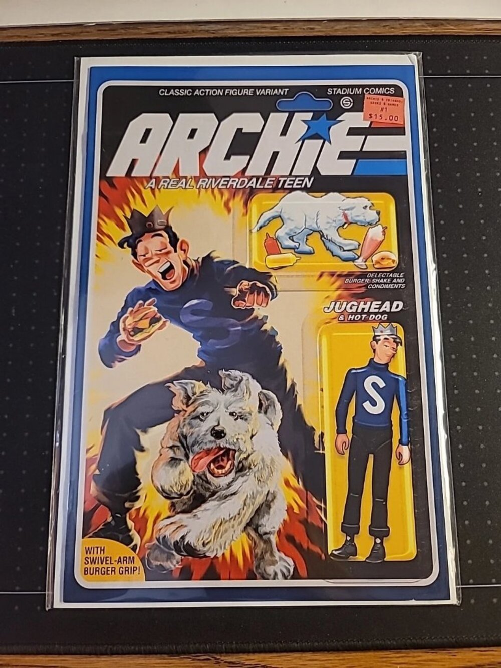 Archie & Friends Geeks & Games #1 Stadium G.I. Joe Action Figure Variant Jughead